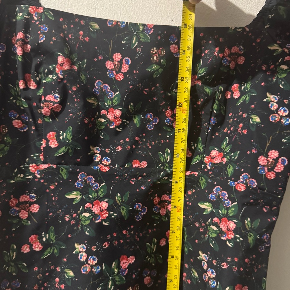 HILL HOUSE Matilda Berry Floral Taffeta Top size XS - Picture 6 of 6